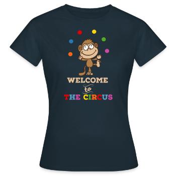 Cirque - T-shirt Femme - marine - Devant - AI Model Female 172 dark (172cm)
