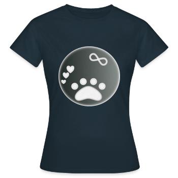 Amour infini des animaux - T-shirt Femme - marine - Devant - AI Model Female 172 dark (172cm)