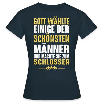 Schlosser - Schlosser - Frauen T-Shirt - Navy - Vorne - AI Model Female 172 dark (172cm)