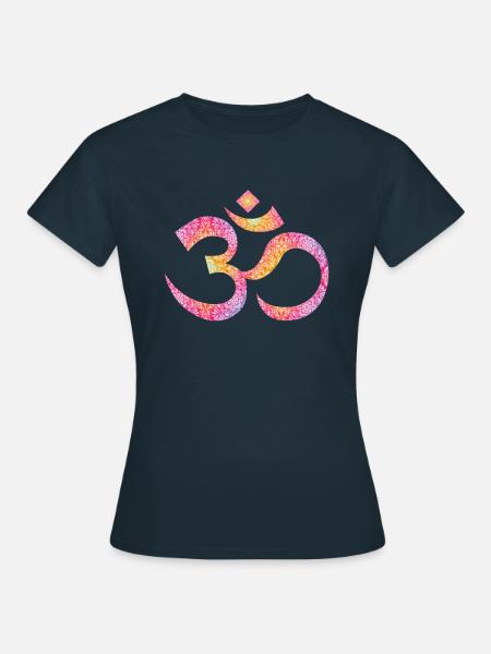 OM Mandala - Frauen T-Shirt - Navy