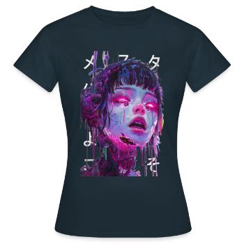 Virtual Influencer 02 - Women's T-Shirt - navy - Front - AI Model Female 172 dark (172cm)