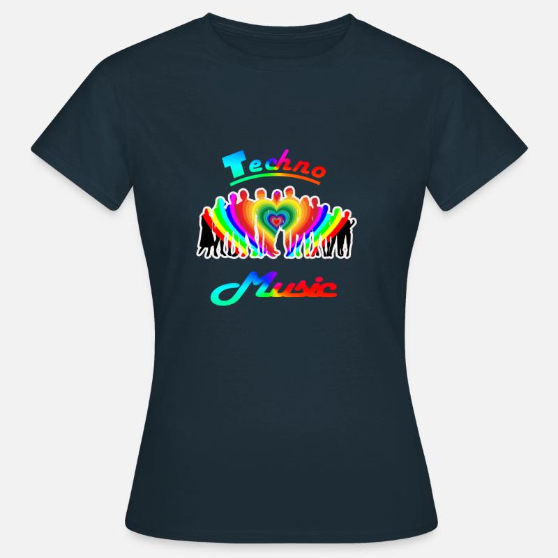 Techno Music - Women's T-Shirt - navy