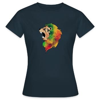 Lion lion lion lion - Women's T-Shirt - navy - Front - AI Model Female 172 dark (172cm)