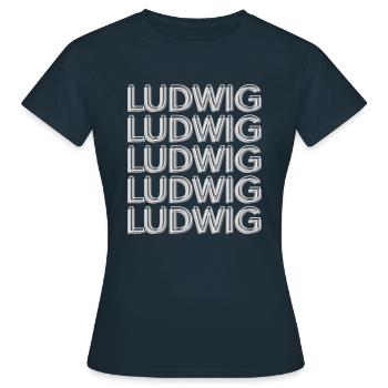 Ludwig - T-shirt Femme - marine - Devant - AI Model Female 172 dark (172cm)
