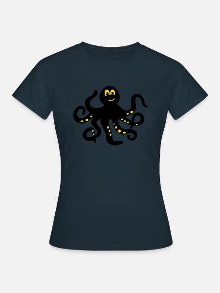 Krake - Frauen T-Shirt - Navy