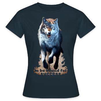 Unterwegs zum Erfolg - Frauen T-Shirt - Navy - Vorne - AI Model Female 172 dark (172cm)