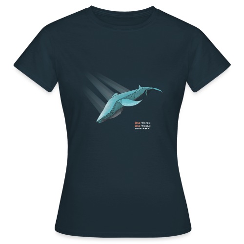 Sea life - Origami Whale - T-shirt Femme