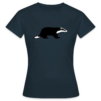 Blaireau - T-shirt Femme - marine - Devant - AI Model Female 172 dark (172cm)