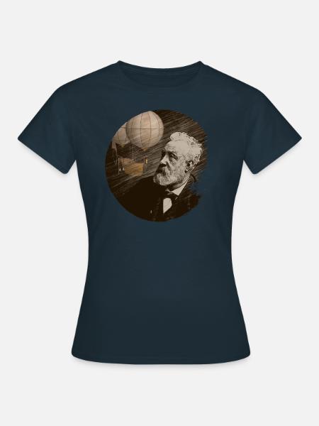 Visionnaire - Jules Verne Véhicule Aéronautique 1 - T-shirt Femme - marine