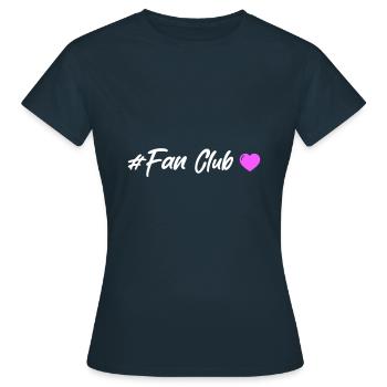 Coeur du Fan Club - T-shirt Femme - marine - Devant - AI Model Female 172 dark (172cm)