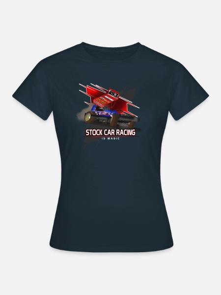Stock Car Racing ist Magie - Dame-T-shirt - marineblå