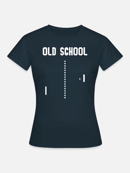Old School Computerspiel Gamer - Frauen T-Shirt - Navy