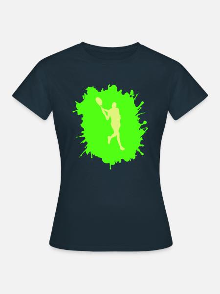 tennis klecks - Frauen T-Shirt - Navy