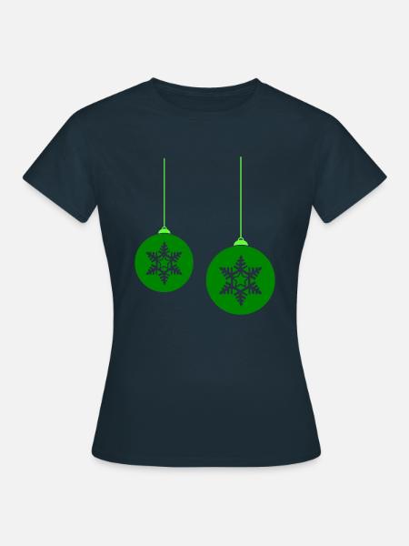 weihnachtskugel stern 2 - Frauen T-Shirt - Navy
