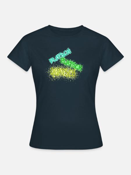 plitsch platsch quatsch hell - Frauen T-Shirt - Navy