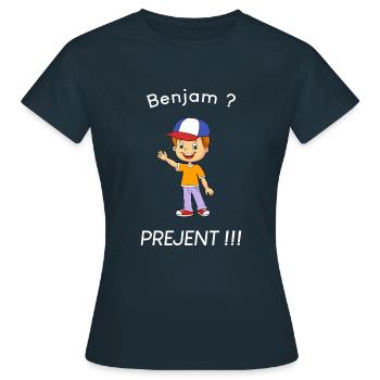 Benjam - Prank - T-shirt Femme - marine - Devant - AI Model Female 172 dark (172cm)