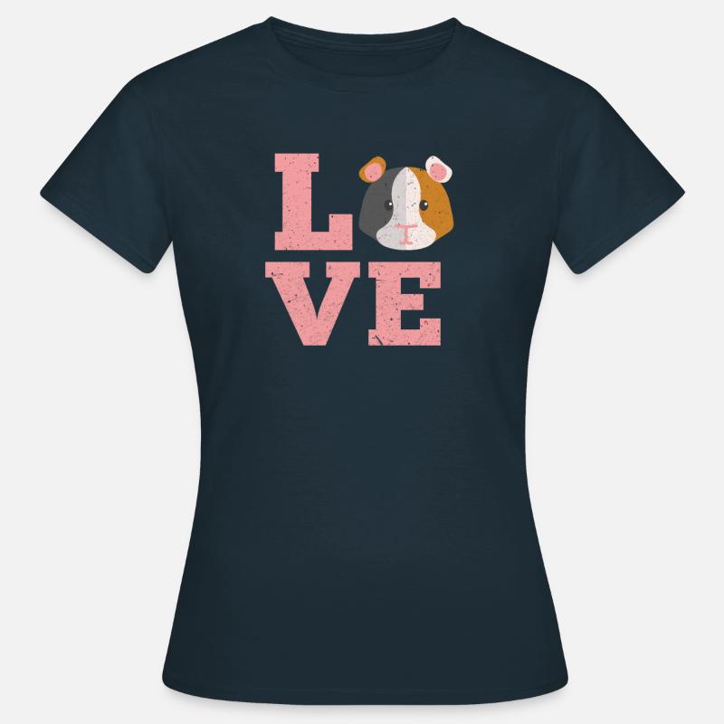 Cochon d'Inde cochon d'Inde cadeau cochon d'Inde - T-shirt Femme - marine