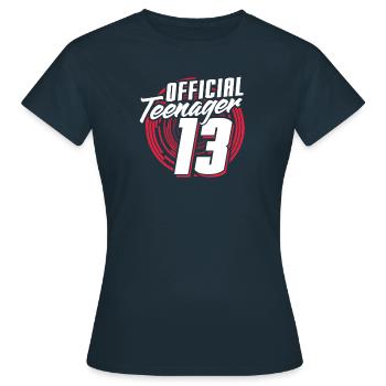 adolescent - T-shirt Femme - marine - Devant - AI Model Female 172 dark (172cm)