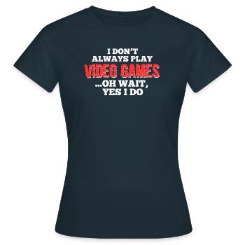 Jeux vidéo - T-shirt Femme - marine - Devant - AI Model Female 172 dark (172cm)