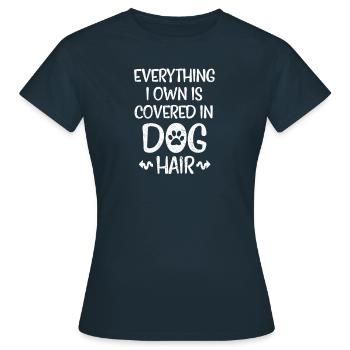 Chien chien chien chien chien - T-shirt Femme - marine - Devant - AI Model Female 172 dark (172cm)