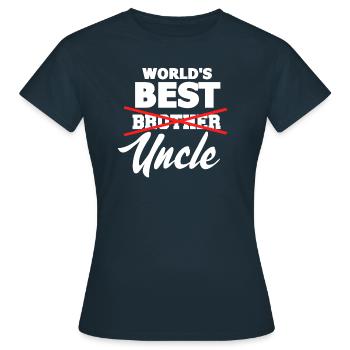 oncle - T-shirt Femme - marine - Devant - AI Model Female 172 dark (172cm)