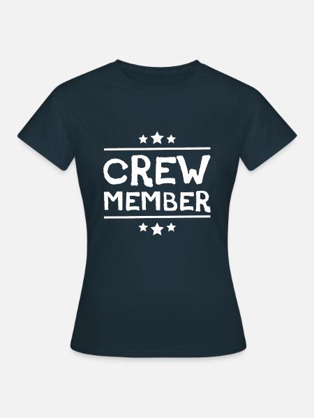 Crew Mitglied - Frauen T-Shirt - Navy