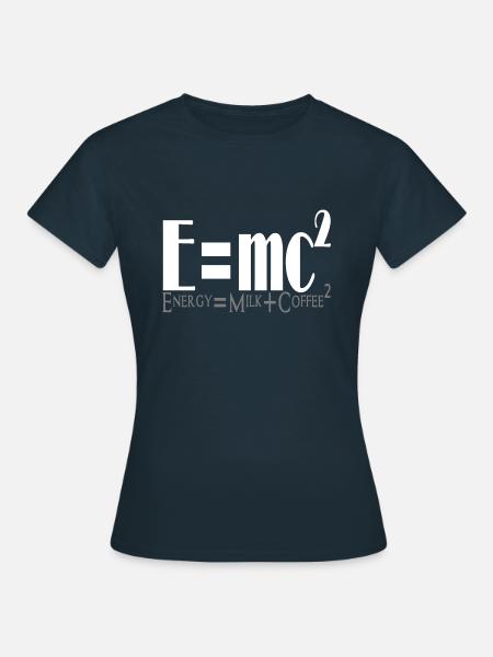 energy milk coffee white - T-shirt Femme - marine