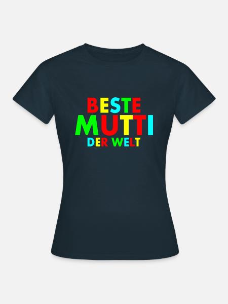 Beste mutti der welt - Frauen T-Shirt - Navy