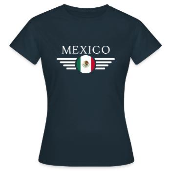 Mexiko - Frauen T-Shirt - Navy - Vorne - AI Model Female 172 dark (172cm)