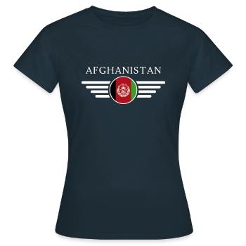 J’aime l’Afghanistan, T-shirt design de style élégance - T-shirt Femme - marine - Devant - AI Model Female 172 dark (172cm)
