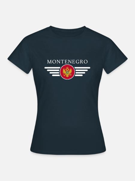 Montenegro: Naturschönheiten, Adria, Geschichte - Frauen T-Shirt - Navy
