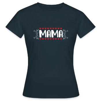 MAMMA - Frauen T-Shirt - Navy - Vorne - AI Model Female 172 dark (172cm)