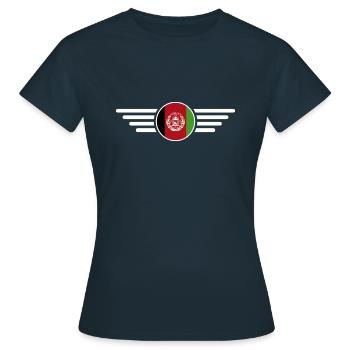 J’aime l’Afghanistan, T-shirt design de style élégance - T-shirt Femme - marine - Devant - AI Model Female 172 dark (172cm)