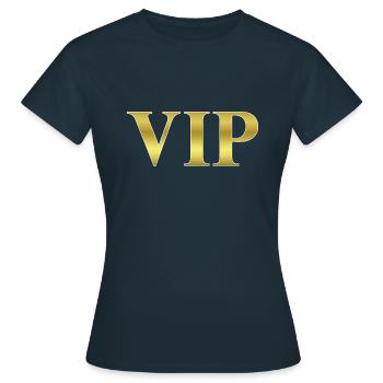 vip - Frauen T-Shirt - Navy - Vorne - AI Model Female 172 dark (172cm)