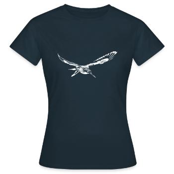Échassier bécassine de rivage - T-shirt Femme - marine - Devant - AI Model Female 172 dark (172cm)
