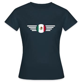Mexiko - Frauen T-Shirt - Navy - Vorne - AI Model Female 172 dark (172cm)