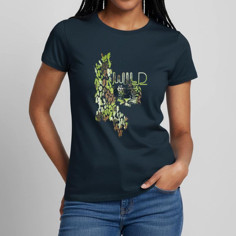 Wildcat,Gold,Graffiti,Leo Pattern,Leopard Women's T-Shirt