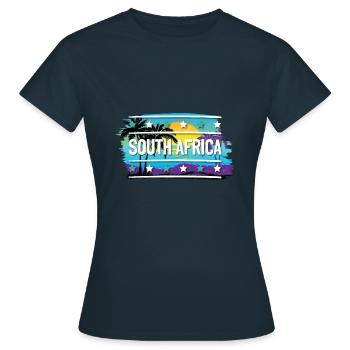 Afrique du Sud - T-shirt Femme - marine - Devant - AI Model Female 172 dark (172cm)