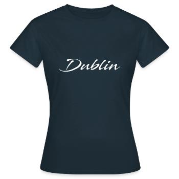 Dublin - Frauen T-Shirt - Navy - Vorne - AI Model Female 172 dark (172cm)