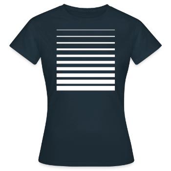 Lines Gradient Graphic - Women's T-Shirt - navy - Front - AI Model Female 172 dark (172cm)