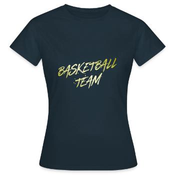 Équipe de basket-ball - T-shirt Femme - marine - Devant - AI Model Female 172 dark (172cm)