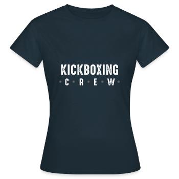 Kickboxing Crew - Frauen T-Shirt - Navy - Vorne - AI Model Female 172 dark (172cm)