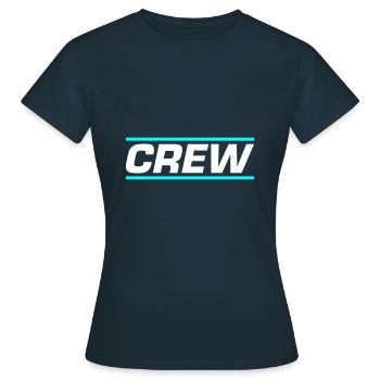 Conception de l’équipage - T-shirt Femme - marine - Devant - AI Model Female 172 dark (172cm)