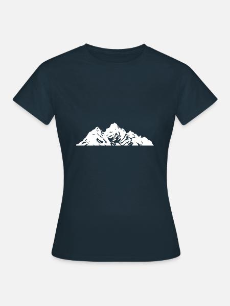 Berge Symbol - Frauen T-Shirt - Navy