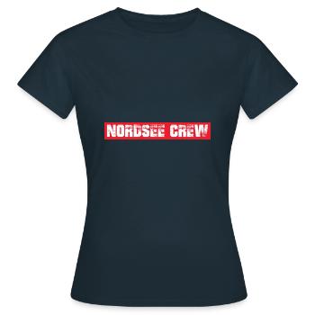 Équipage de la mer du Nord - T-shirt Femme - marine - Devant - AI Model Female 172 dark (172cm)