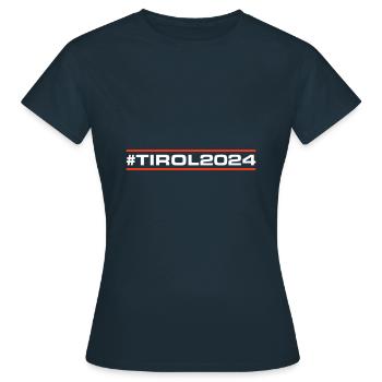 Tyrol 2024 - Women's T-Shirt - navy - Front - AI Model Female 172 dark (172cm)