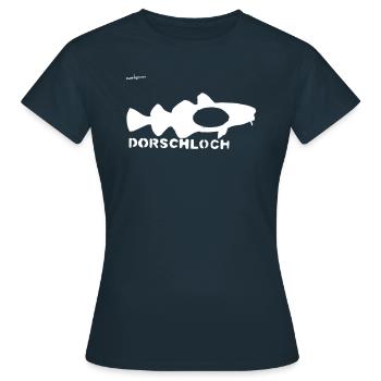 cod hole - Women's T-Shirt - navy - Front - AI Model Female 172 dark (172cm)