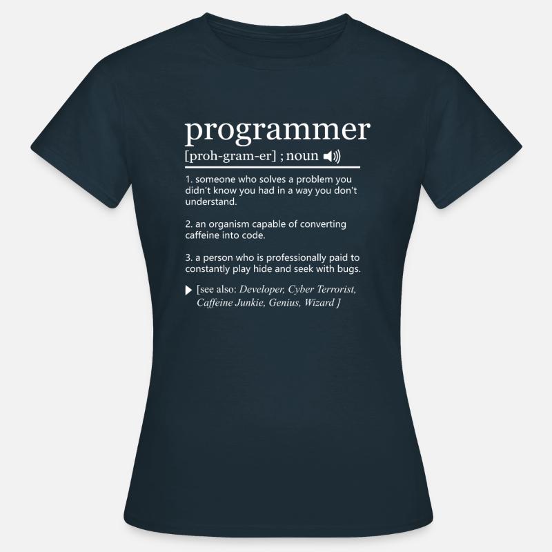 Programmer Definition - Frauen T-Shirt - Navy