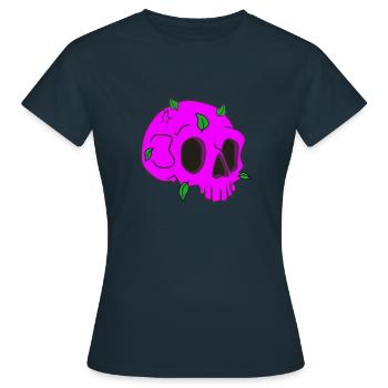 Archéologie du crâne - T-shirt Femme - marine - Devant - AI Model Female 172 dark (172cm)