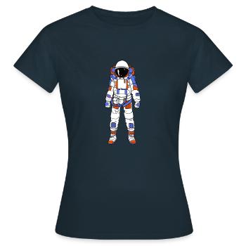 astronaut - Women's T-Shirt - navy - Front - AI Model Female 172 dark (172cm)